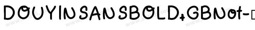 DOUYINSANSBOLD GBNot字体转换